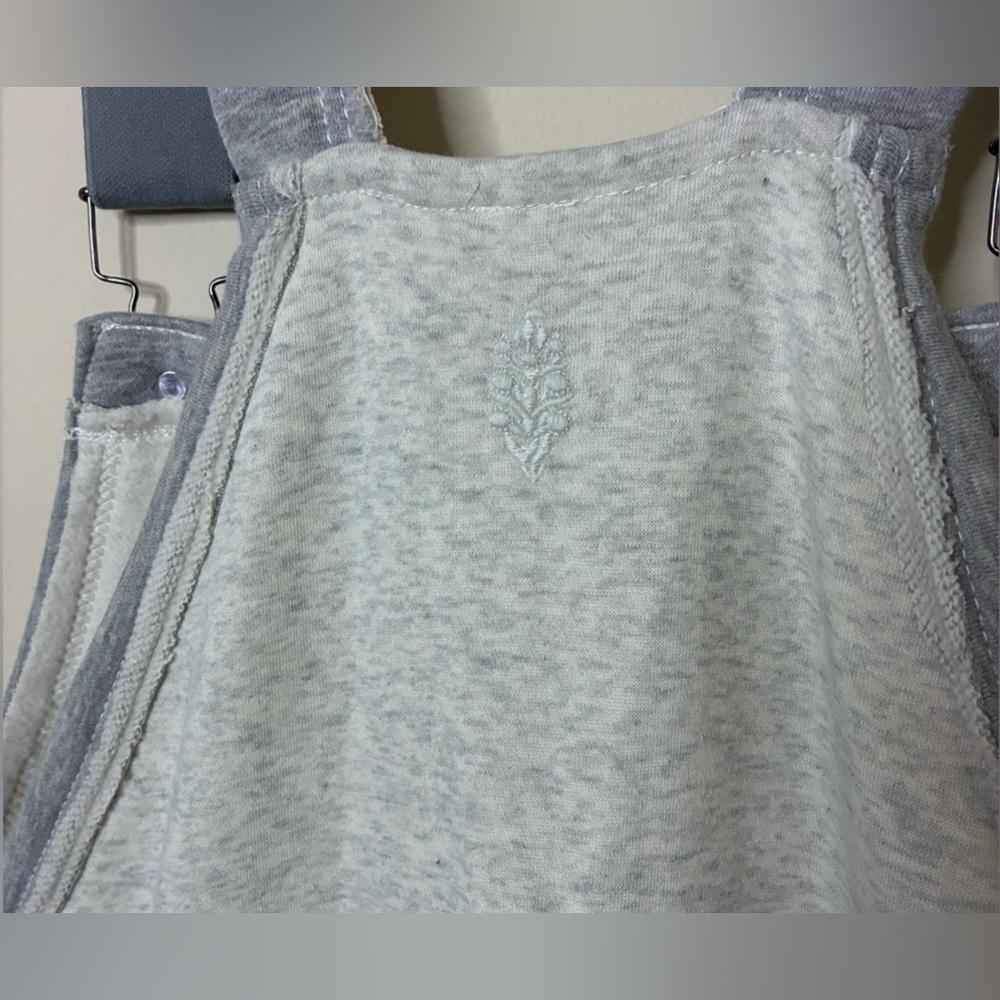 NWT Free People Movement M Making It Overalls in Heather Gray Combo New $168 - Picture 4 of 10